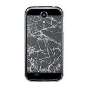 オリジナルデザイン docomo SC-04E GALAXY S4 ケース 【フェイククラッシュ グレイ】 SC-04E-YCM2P0553-78