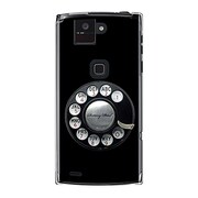 オリジナルデザイン docomo F-02E ARROWS X ケース 【黒電話】 F-02E-YCM2P0345-78