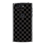 オリジナルデザイン docomo F-02E ARROWS X ケース 【ブラック 市松柄】 F-02E-YCM2P0351-78