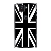 オリジナルデザイン docomo F-02E ARROWS X ケース 【ユニオンジャックコレクション モノクローム】 F-02E-YCM2P0373-78