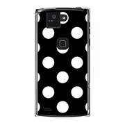オリジナルデザイン docomo F-02E ARROWS X ケース 【Dot Pattern クラシック Big ブラック】 F-02E-YCM2P0397-78