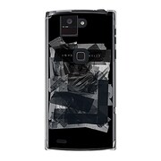 オリジナルデザイン docomo F-02E ARROWS X ケース 【Black Tape Graphics】 F-02E-YCM2P0449-78
