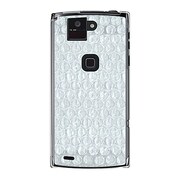 オリジナルデザイン docomo F-02E ARROWS X ケース 【ぷちぷち フェイクPhone シルバー】 F-02E-YCM2P0512-78