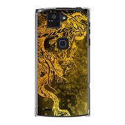 オリジナルデザイン docomo F-02E ARROWS X ケース 【ゴールドドラゴン 金龍】 F-02E-YCM2P0597-78