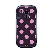 オリジナルデザイン docomo F-12D らくらくスマートフォン ケース 【ベビードット・アフタヌーン ピンク】 F-12D-YCM2P0015-78