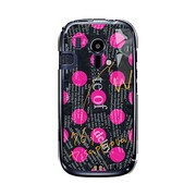 オリジナルデザイン docomo F-12D らくらくスマートフォン ケース 【News-paper-Dot ブラック】 F-12D-YCM2P0032-78