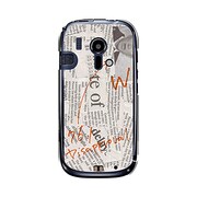 オリジナルデザイン docomo F-12D らくらくスマートフォン ケース 【News-paper ホワイト】 F-12D-YCM2P0065-78