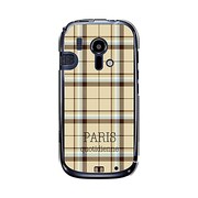 オリジナルデザイン docomo F-12D らくらくスマートフォン ケース 【チェック柄コレクション Paris】 F-12D-YCM2P0128-78