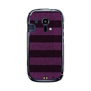 オリジナルデザイン docomo F-12D らくらくスマートフォン ケース 【ボーダーソックス パープル & ネイビー】 F-12D-YCM2P0129-78