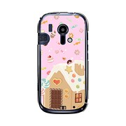 オリジナルデザイン docomo F-12D らくらくスマートフォン ケース 【お菓子の家】 F-12D-YCM2P0183-78