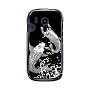 オリジナルデザイン docomo F-12D らくらくスマートフォン ケース 【和柄 鯉の滝登り】 F-12D-YCM2P0386-78