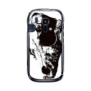 オリジナルデザイン docomo F-12D らくらくスマートフォン ケース 【デザート フーセル モノクロ】 F-12D-YCM2P0439-78