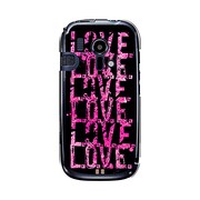オリジナルデザイン docomo F-12D らくらくスマートフォン ケース 【LOVE. LOVE. LOVE. The Pink】 F-12D-YCM2P0469-78