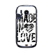オリジナルデザイン docomo F-12D らくらくスマートフォン ケース 【Made in Love Black Paint】 F-12D-YCM2P0471-78