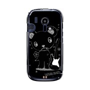 オリジナルデザイン docomo F-12D らくらくスマートフォン ケース 【メロイックベア サイコパス & ギター - B】 F-12D-YCM2P0480-78