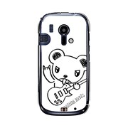 オリジナルデザイン docomo F-12D らくらくスマートフォン ケース 【メロイックベア サイコパス & ギター - D】 F-12D-YCM2P0482-78