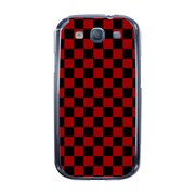 オリジナルデザイン docomo SC-03E GALAXY S III α ケース 【レッド & ブラック 市松柄】 SC-03E-YCM2P0352-78