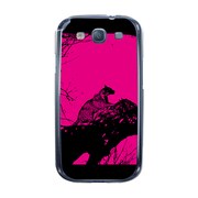 オリジナルデザイン docomo SC-03E GALAXY S III α ケース 【サバンナ チーター ピンクプレート】 SC-03E-YCM2P0442-78