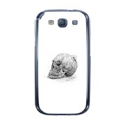 オリジナルデザイン docomo SC-03E GALAXY S III α ケース 【スカルヘッドフラワー ホワイトプレート】 SC-03E-YCM2P0456-78