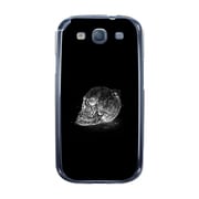 オリジナルデザイン docomo SC-03E GALAXY S III α ケース 【スカルヘッドフラワー ブラックプレート】 SC-03E-YCM2P0457-78
