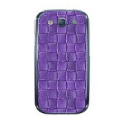 オリジナルデザイン docomo SC-03E GALAXY S III α ケース 【クロスレザー パターン パープル】 SC-03E-YCM2P0523-78