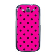 オリジナルデザイン docomo SC-06D GALAXY S III ケース 【Dot Pattern ピンク & ブラック】 SC-06D-YCM2P0009-78