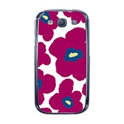 オリジナルデザイン docomo SC-06D GALAXY S III ケース 【ルーズフラワーコレクション ダークパープル】 SC-06D-YCM2P0024-78