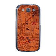 オリジナルデザイン docomo SC-06D GALAXY S III ケース 【News-paper オレンジ】 SC-06D-YCM2P0027-78