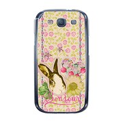 オリジナルデザイン docomo SC-06D GALAXY S III ケース 【フラワーラビット】 SC-06D-YCM2P0028-78