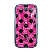 オリジナルデザイン docomo SC-06D GALAXY S III ケース 【News-paper-Dot ピンク】 SC-06D-YCM2P0033-78