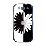 オリジナルデザイン docomo SC-06D GALAXY S III ケース 【B&W・フラワー】 SC-06D-YCM2P0040-78