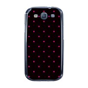 オリジナルデザイン docomo SC-06D GALAXY S III ケース 【Dot Pattern Micro ブラック & ピンク】 SC-06D-YCM2P0059-78