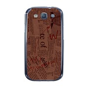 オリジナルデザイン docomo SC-06D GALAXY S III ケース 【News-paper ブラウン】 SC-06D-YCM2P0066-78