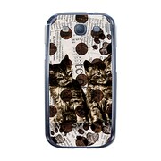 オリジナルデザイン docomo SC-06D GALAXY S III ケース 【Catウォールペーパー ホワイト】 SC-06D-YCM2P0071-78