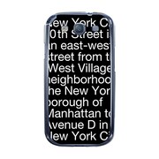 オリジナルデザイン docomo SC-06D GALAXY S III ケース 【NewYork Typography ブラック】 SC-06D-YCM2P0091-78