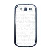 オリジナルデザイン docomo SC-06D GALAXY S III ケース 【NewYork Typography ホワイト】 SC-06D-YCM2P0092-78