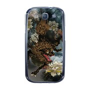 オリジナルデザイン docomo SC-06D GALAXY S III ケース 【唐獅子牡丹アップライト】 SC-06D-YCM2P0110-78