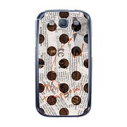 オリジナルデザイン docomo SC-06D GALAXY S III ケース 【News-paper-Dot ホワイト】 SC-06D-YCM2P0136-78