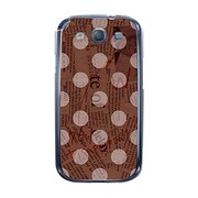 オリジナルデザイン docomo SC-06D GALAXY S III ケース 【News-paper-Dot ブラウン】 SC-06D-YCM2P0137-78