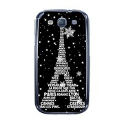 オリジナルデザイン docomo SC-06D GALAXY S III ケース 【エッフェル塔コレクション ブラック & ホワイト】 SC-06D-YCM2P0178-78