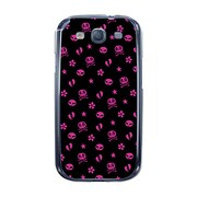 オリジナルデザイン docomo SC-06D GALAXY S III ケース 【ハートブレイクモノグラム ブラック】 SC-06D-YCM2P0208-78
