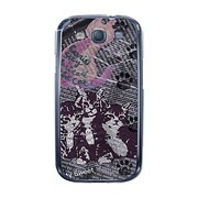 オリジナルデザイン docomo SC-06D GALAXY S III ケース 【Catウォールペーパー ネイビー】 SC-06D-YCM2P0215-78
