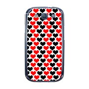 オリジナルデザイン docomo SC-06D GALAXY S III ケース 【赤黒ハート】 SC-06D-YCM2P0224-78