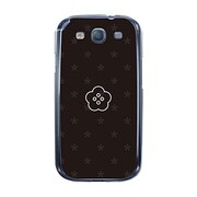 オリジナルデザイン docomo SC-06D GALAXY S III ケース 【ブラックスターフラワー A】 SC-06D-YCM2P0239-78
