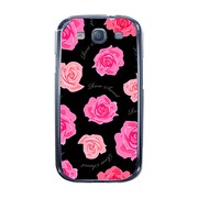 オリジナルデザイン docomo SC-06D GALAXY S III ケース 【ローズスウィート ブラック】 SC-06D-YCM2P0244-78