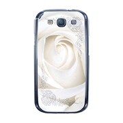 オリジナルデザイン docomo SC-06D GALAXY S III ケース 【ホワイトローズオブジェクト】 SC-06D-YCM2P0249-78