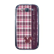 オリジナルデザイン docomo SC-06D GALAXY S III ケース 【チェック柄コレクション リス】 SC-06D-YCM2P0256-78