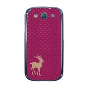 オリジナルデザイン docomo SC-06D GALAXY S III ケース 【Dot Reindeer パープル】 SC-06D-YCM2P0283-78