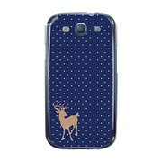 オリジナルデザイン docomo SC-06D GALAXY S III ケース 【Dot Reindeer ブルー】 SC-06D-YCM2P0284-78