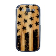 オリジナルデザイン docomo SC-06D GALAXY S III ケース 【American Flag Wood Burn】 SC-06D-YCM2P0310-78